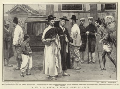 Visite en Corée, une scène de rue à Séoul - Frank Dadd